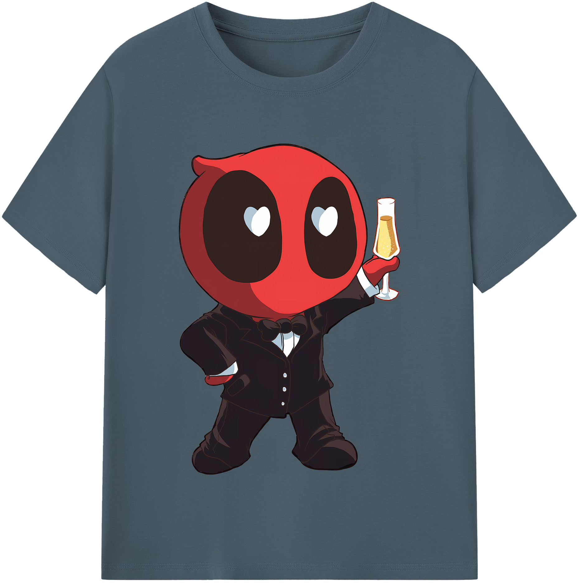 （画像用） Deadpool デッドプール 綿100％半袖Tシャツ（フロントプリント）